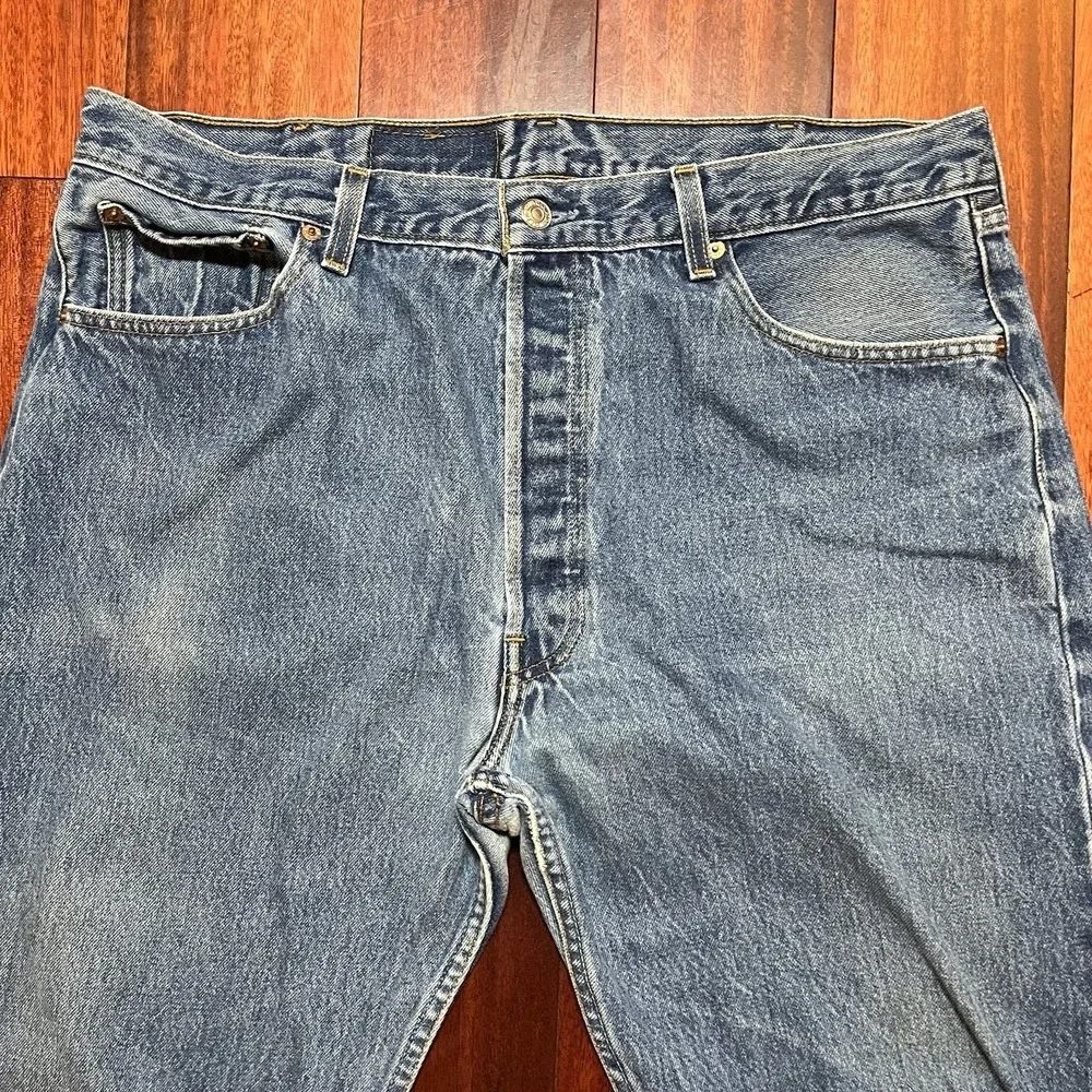 Vintage Levis 501xx Jeans 40x34 39x31 Made In the USA Button Fly Denim 90's FLAW